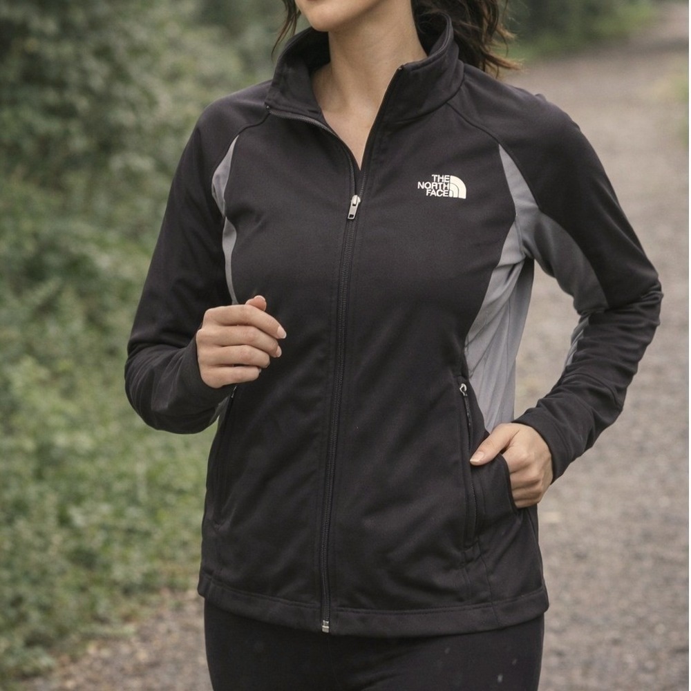 The North Face Flight Series Black Gray Jacket Lightweight Womens Size S